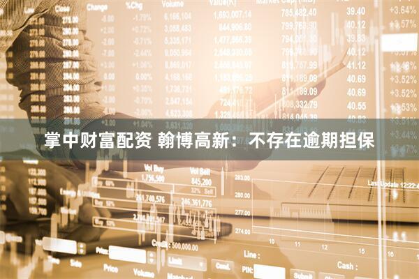 掌中财富配资 翰博高新：不存在逾期担保